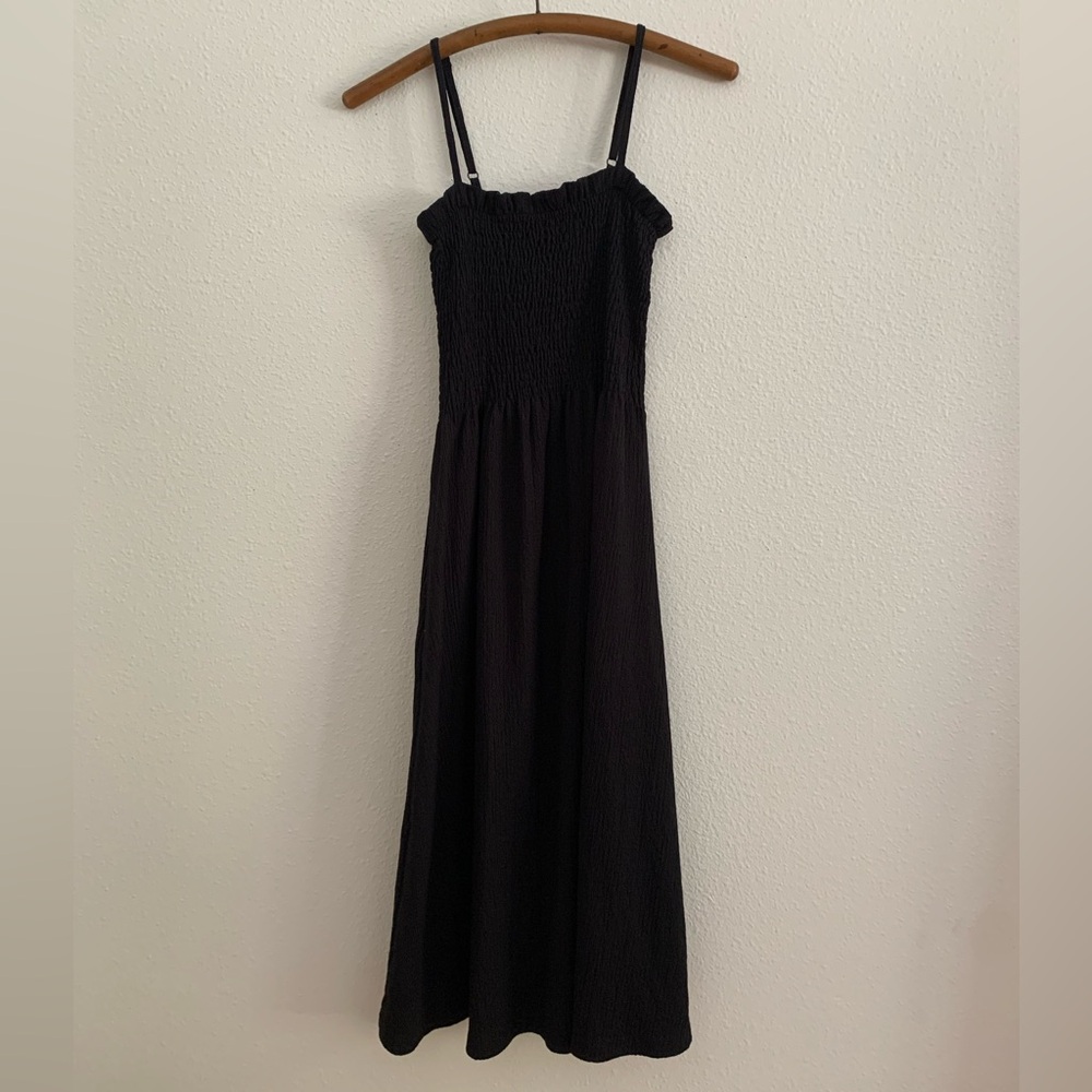 H+M smocked midi dress women’s small